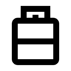 Propane Tank Icon from Sharp Line - Streamline Material Set