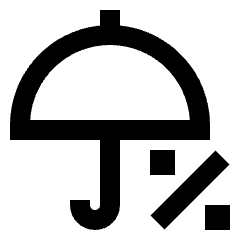 Rain Chance Icon from Sharp Line - Material Pro Set