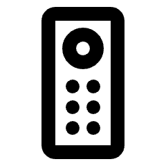Remote Gen Icon from Rounded Line - Streamline Material Set
