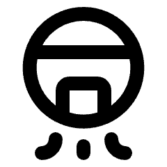 Robot Vacuum Icon from Rounded Line - Streamline Material Set