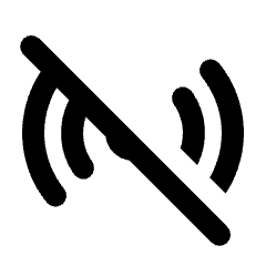 Sensors Off Fill Icon from Rounded Fill - Material Pro Set