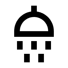 Shower Icon from Sharp Line - Streamline Material Set