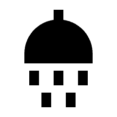 Shower Fill Icon from Sharp Fill - Streamline Material Set