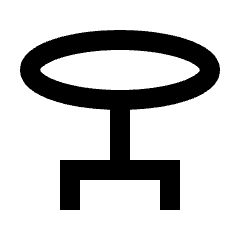 Table Bar Icon from Sharp Line - Material Pro Set