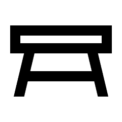 Table Restaurant Icon from Sharp Line - Streamline Material Set