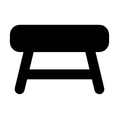 Table Restaurant Fill Icon from Rounded Fill - Streamline Material Set