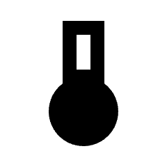 Thermometer Fill Icon from Sharp Fill - Material Pro Set