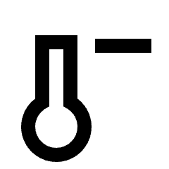 Thermometer Loss Fill Icon from Sharp Fill - Streamline Material Set