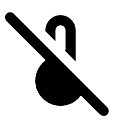 Thermometer Off Fill Icon from Rounded Fill - Material Pro Set