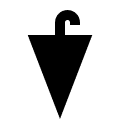 Umbrella Fill Icon from Sharp Fill - Streamline Material Set