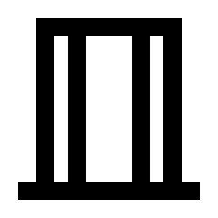 Vertical Shades Icon from Sharp Line - Streamline Material Set