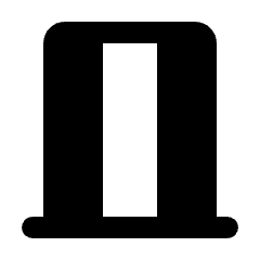 Vertical Shades Fill Icon from Rounded Fill - Streamline Material Set