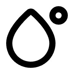 Water Temperature Icon from Rounded Line - Streamline Material Set