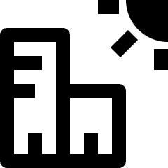 Real Estate Building Day Icon from Nova Line Set