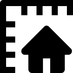 Real Estate Dimention Specification Icon from Nova Solid Set