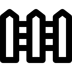Real Estate Fence Icon from Nova Line Set