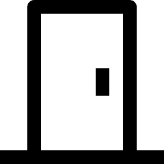 Real Estate House Door Icon from Nova Line Set