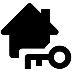 Real Estate Key Access Icon from Nova Solid Set