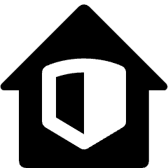 Real Estate Shield Icon from Nova Solid Set