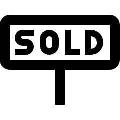 Real Estate Sign Sold Icon from Nova Line Set