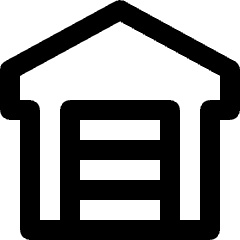 Real Estate Warehouse Icon from Nova Line Set