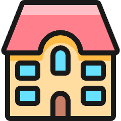 House Apartment Icon from Ultimate Colors Set