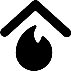 House Fire Icon from Ultimate Bold Set