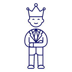 Manager Crown 1 Illustration from UX Line Set