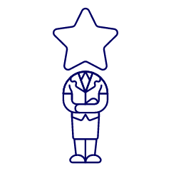 Manager Star 2 Illustration from UX Line Set