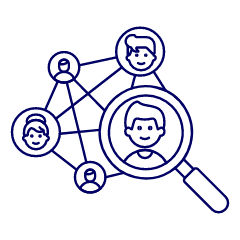 Searching Network Illustration from UX Line Set