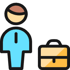 Human Resources Businessman Icon from Ultimate Colors Set