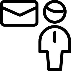 Human Resources Businessman Mail Icon from Ultimate Light Set