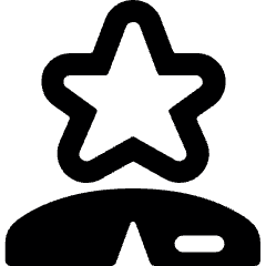 Human Resources Employee Star Icon from Ultimate Bold Set