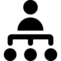 Human Resources Hierarchy Icon from Ultimate Bold Set