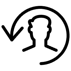 Human Resources Man Previous 1 Icon from Ultimate Light Set