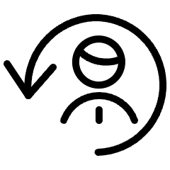 Human Resources Man Previous Icon from Ultimate Light Set