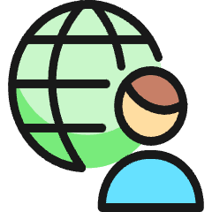 Human Resources Network Icon from Ultimate Colors Set