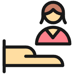 Human Resources Offer Woman 1 Icon from Ultimate Colors Set