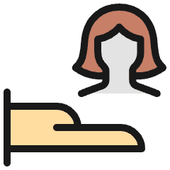 Human Resources Offer Woman Icon from Ultimate Colors Set