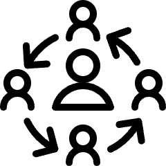 Human Resources Workflow Icon from Ultimate Light Set