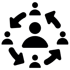 Human Resources Workflow Icon from Ultimate Bold Set