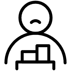 Worker Lay Off Fired User Sad Box 1 Icon from Ultimate Light Set