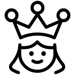 Workflow Manager Female Crown Icon from Ultimate Light Set