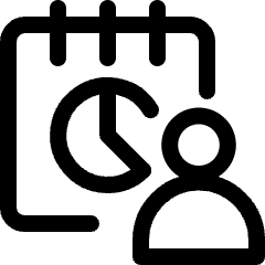 Workflow Report Pie Chart Icon from Ultimate Regular Set