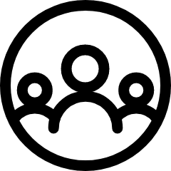 Workflow Teammate Circle Icon from Ultimate Regular Set