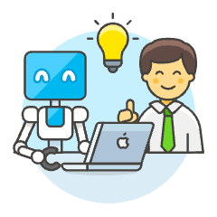 Human Ai Collaboration 3 6 Illustration from UX Colors Set