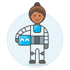 Robotic Human 5 Illustration from UX Colors Set