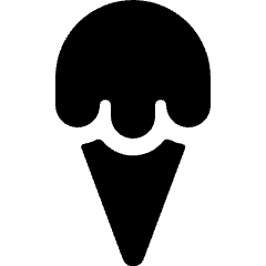 Ice Cream Cone Icon from Ultimate Bold Set