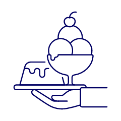 Serving Ice Cream 1 Illustration from UX Line Set