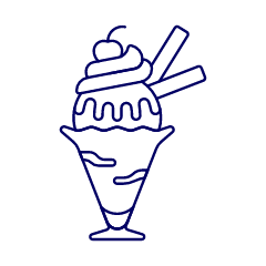 Single Scoop Cup Illustration from UX Line Set